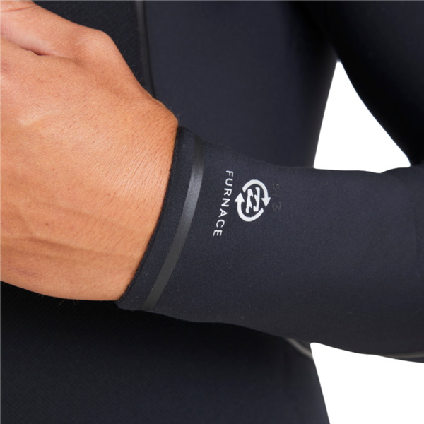 2025 Billabong Mens Furnace Natural 6/5mm Hooded Chest Zip Wetsuit ABYW200121 - Black
